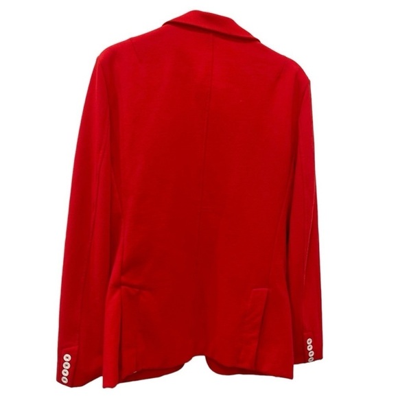 Soho Collection Red Cotton Blend Blazer.Size 48=M - Picture 7 of 16